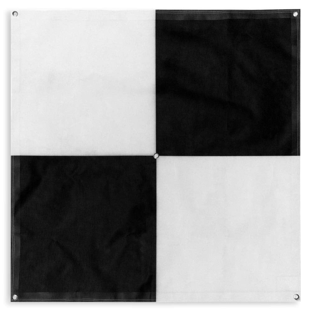 UAV Drone Checkered Ground Control Points/Aerial Mapping & Surveying (48"x48") | Center Eyelet | Pix4D & Drone Deploy Compatible (6 Pack)