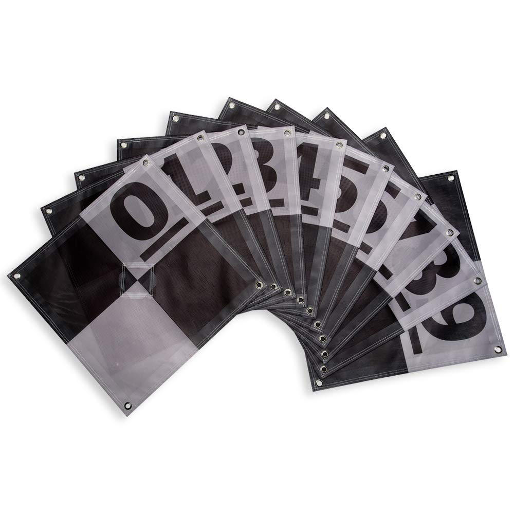 UAV/Drone Ground Control Points/Aerial Mapping & Surveying (24"x24") | Center Passthrough | Numbered 0-9 (10 Pack)