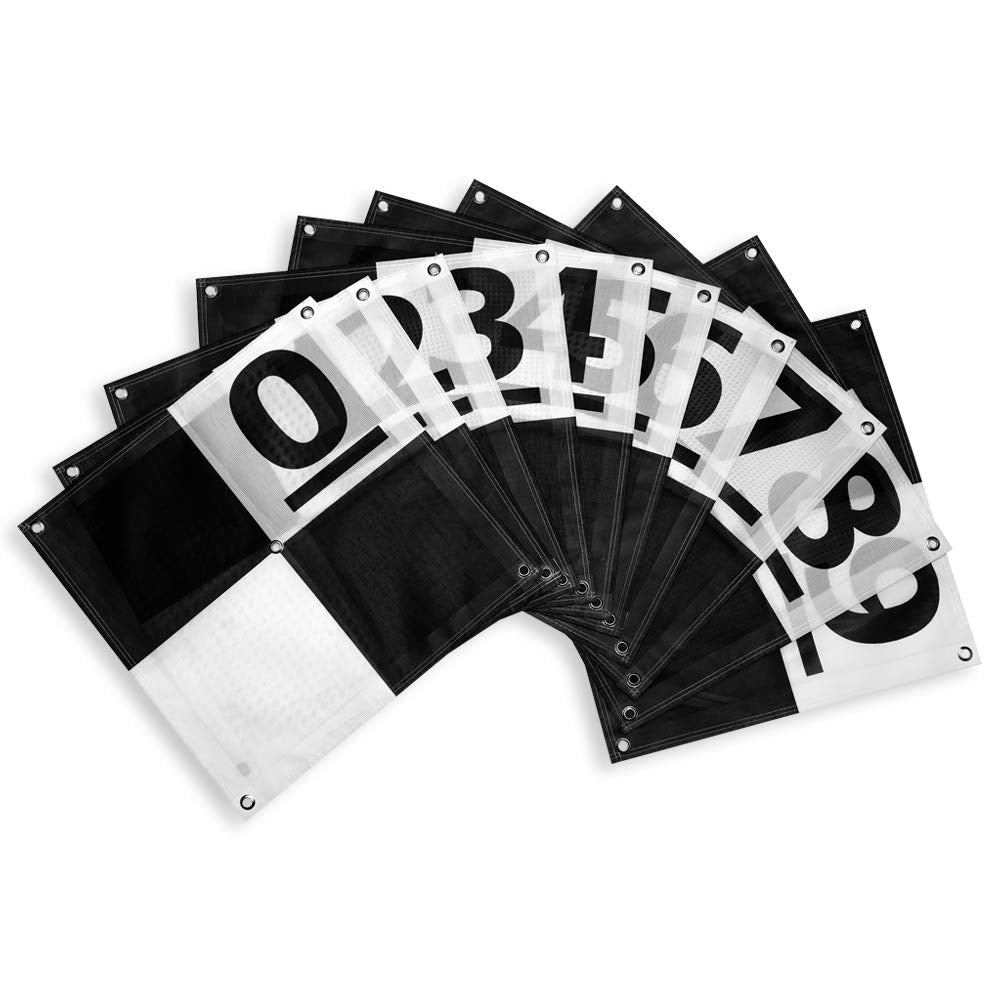 UAV Ground Control Points/Aerial Mapping & Surveying (24"x24") | Center Eyelet | Numbered 0-9 (10 Pack)