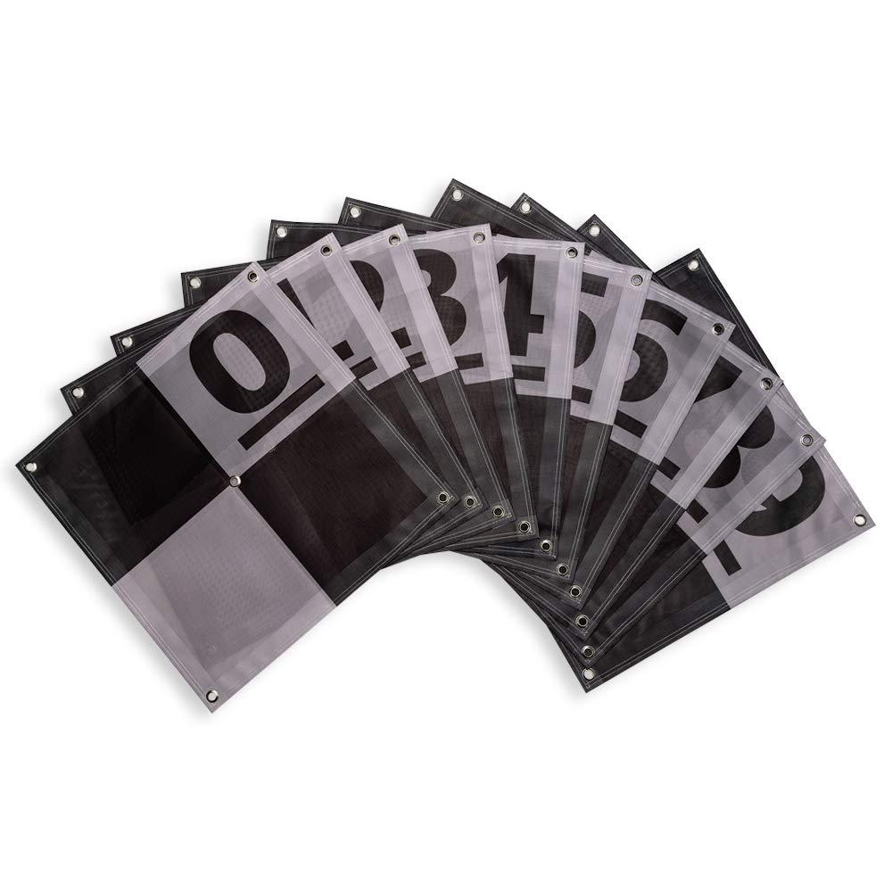 UAV Ground Control Points/Aerial Mapping & Surveying (24"x24") | Center Eyelet | Numbered 0-9 (10 Pack)