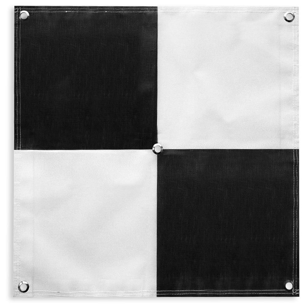 UAV Drone Checkerboard Ground Control Points (GCPs) for Aerial Mapping & Surveying | Center Eyelet | DroneDeploy & Pix4D Compatible (6 Pack)