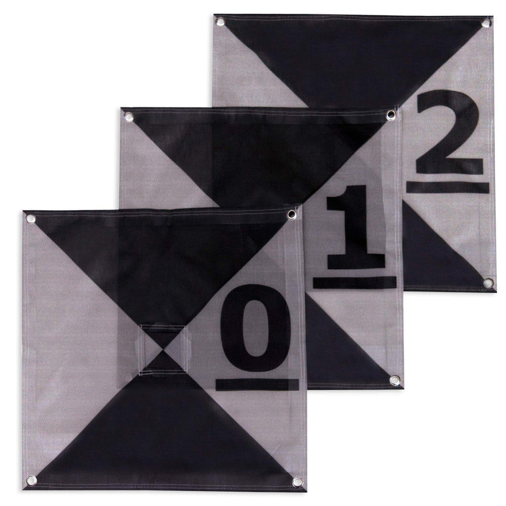 UAV Harlequin Ground Control Points/Aerial Mapping & Surveying (24"x24") | Center Passthrough | Numbered 0-9 (10 Pack)
