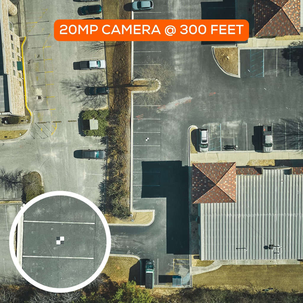 UAV Drone Checkerboard Ground Control Points for Aerial Mapping & Surveying | Adhesive Backing for Pavement | DroneDeploy & Pix4D Compatible (6 Pack)