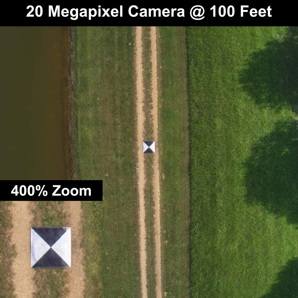 UAV Drone Iron Cross Ground Control Points/Aerial Mapping & Surveying (48"x48") | Center Passthrough | Pix4D & Drone Deploy Compatible (6 Pack)