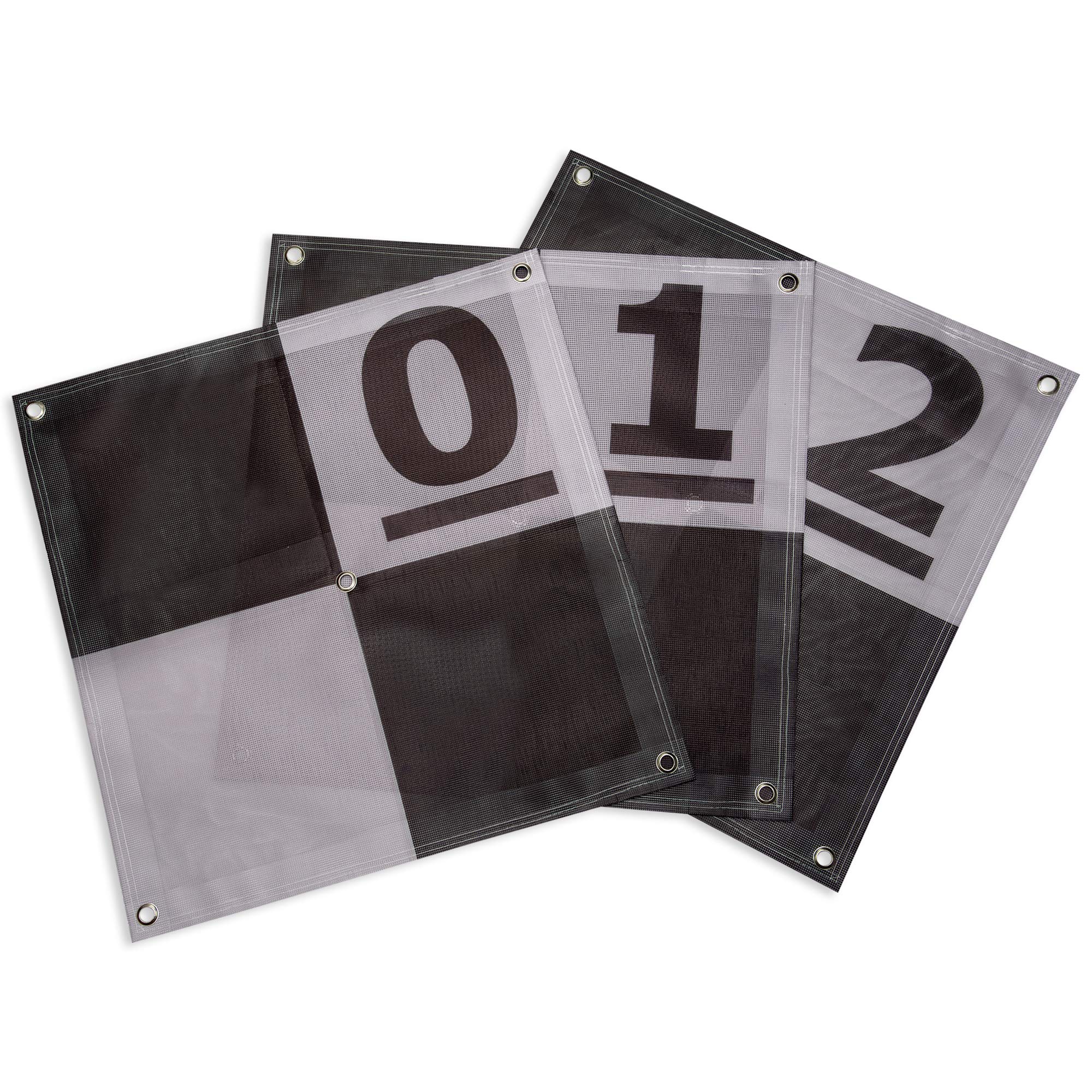 UAV Ground Control Points/Aerial Mapping & Surveying (24"x24") | Center Eyelet | Numbered 0-9 (10 Pack)