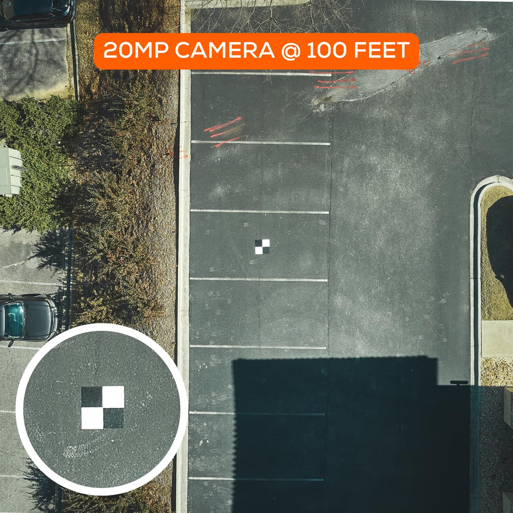 UAV Drone Checkerboard Ground Control Points for Aerial Mapping & Surveying | Adhesive Backing for Pavement | DroneDeploy & Pix4D Compatible (6 Pack)