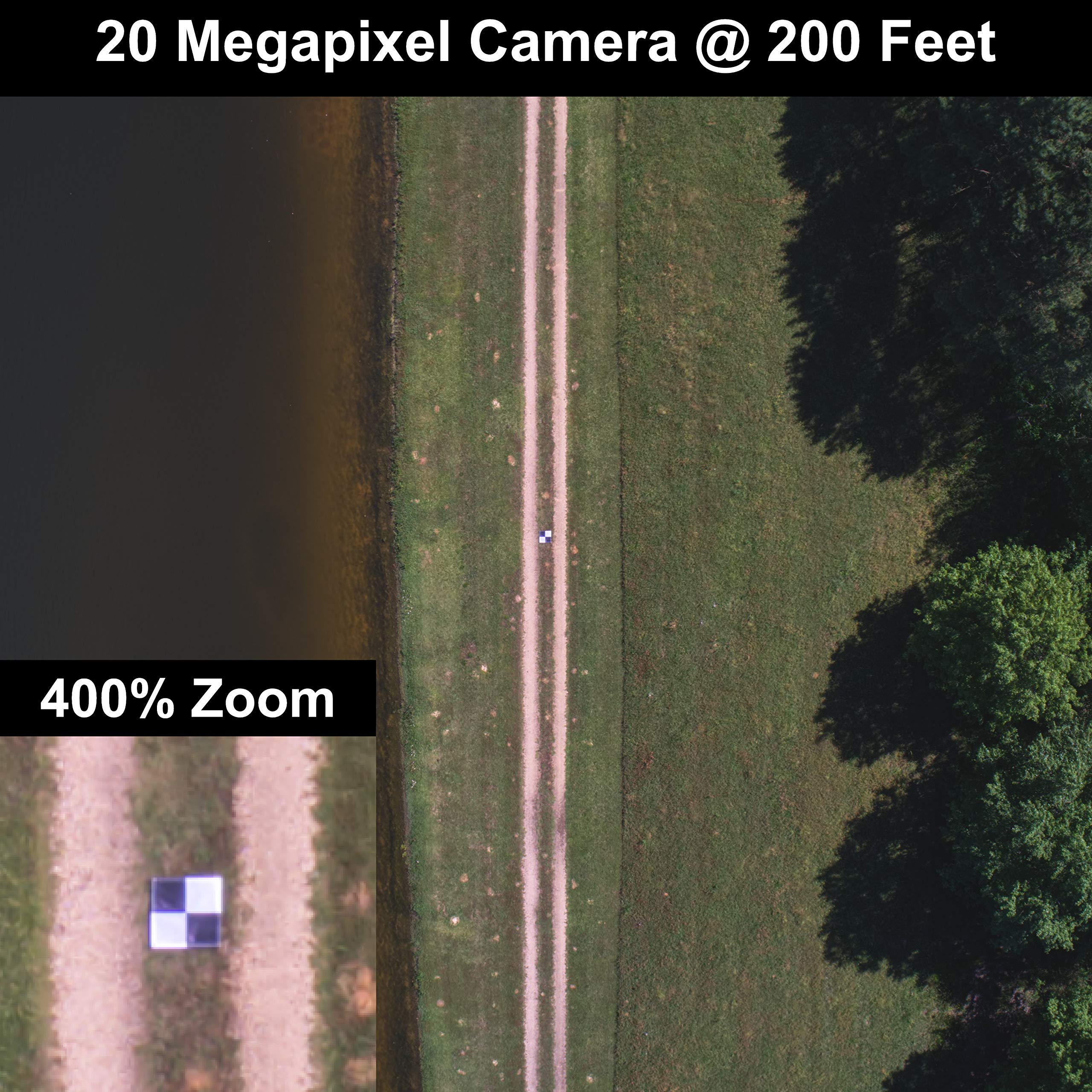 UAV Drone Checkered Ground Control Points/Aerial Mapping & Surveying (24"x24") | Center Passthrough | Pix4D & Drone Deploy Compatible (6 Pack)