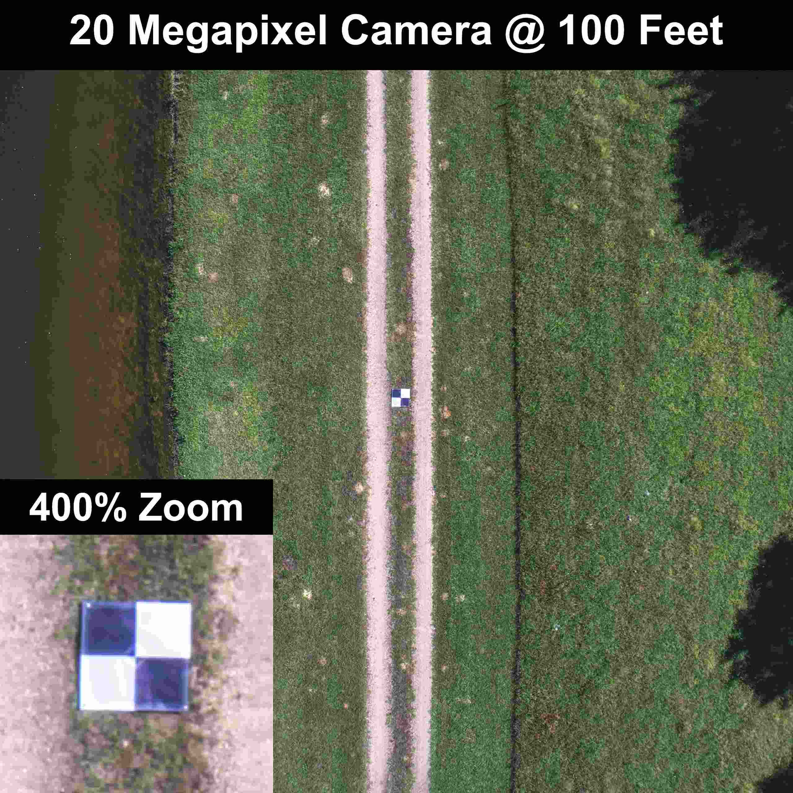 UAV Drone Checkered Ground Control Points/Aerial Mapping & Surveying (24"x24") | Center Passthrough | Pix4D & Drone Deploy Compatible (6 Pack)