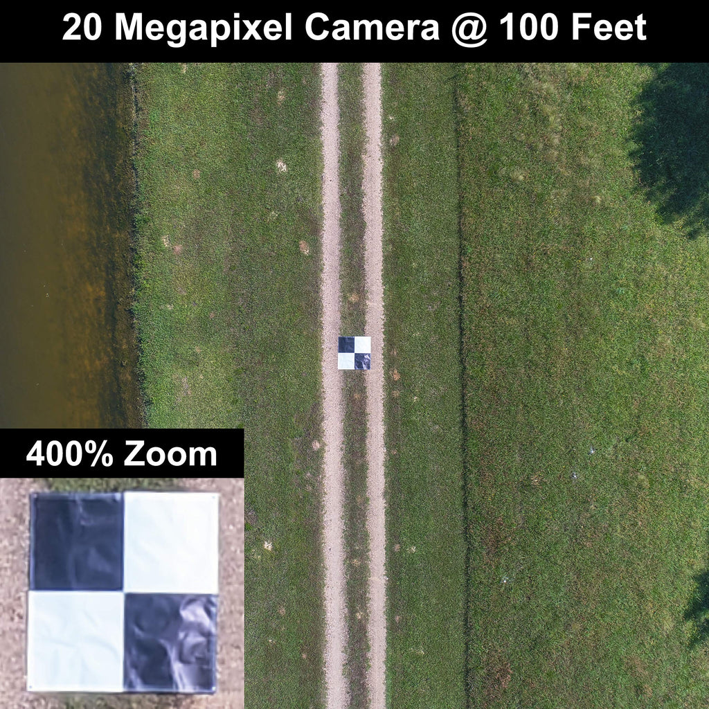 UAV Drone Checkered Ground Control Points/Aerial Mapping & Surveying (48"x48") | Center Eyelet | Pix4D & Drone Deploy Compatible (6 Pack)